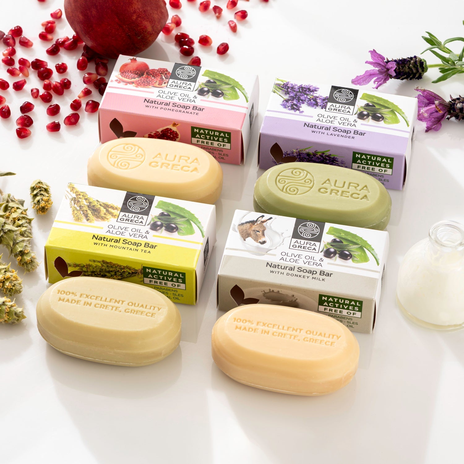 Natural Olive Oil Soap with Lavender | AURA GRECA