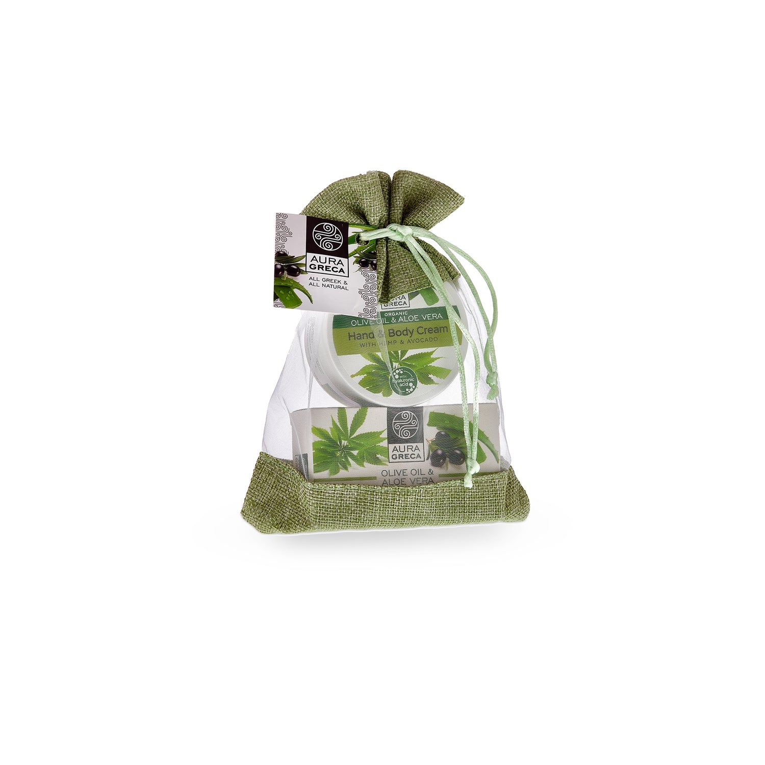 Hemp & Avocado Hand & Body Cream Pouch Set