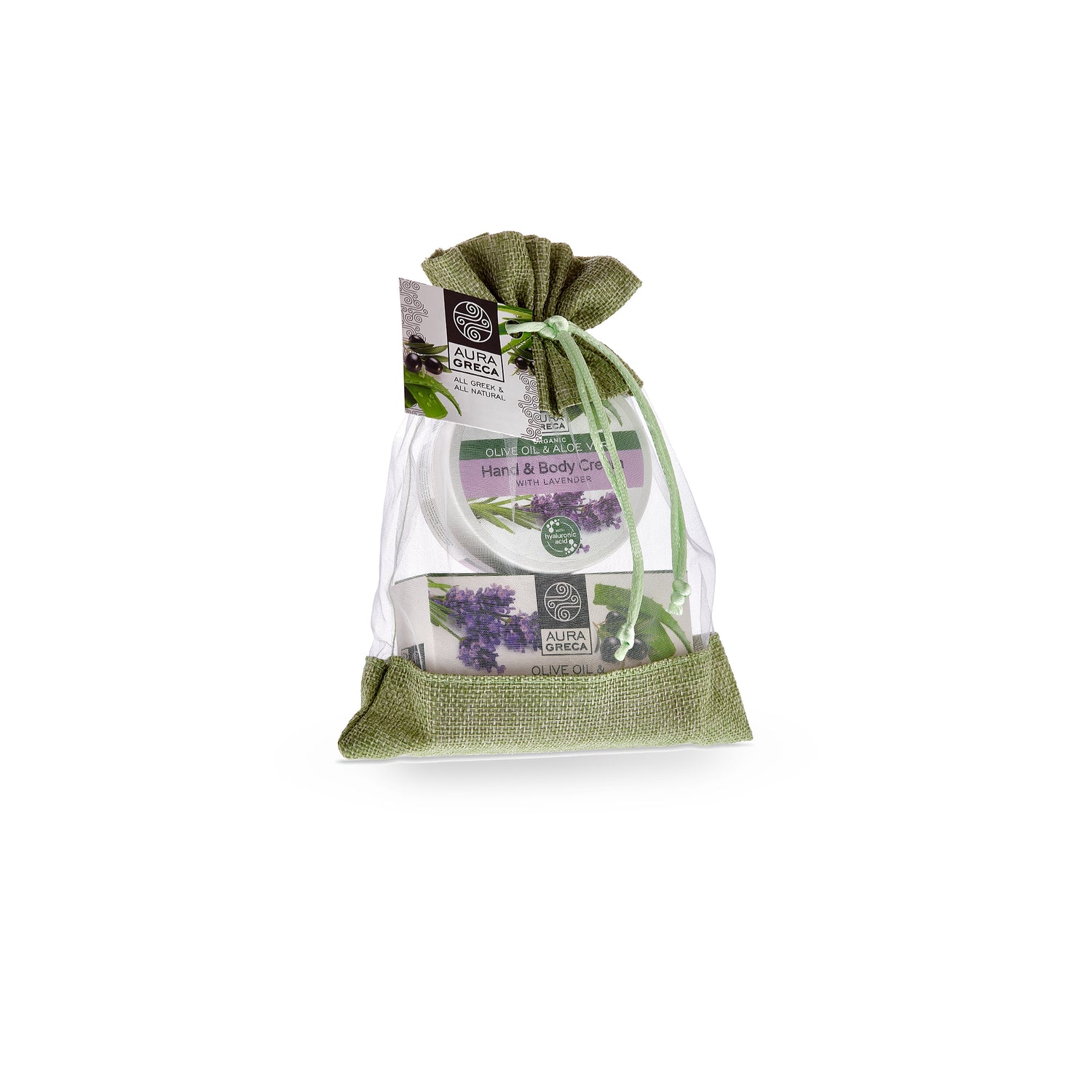 Lavender Hand & Body Cream Pouch Set