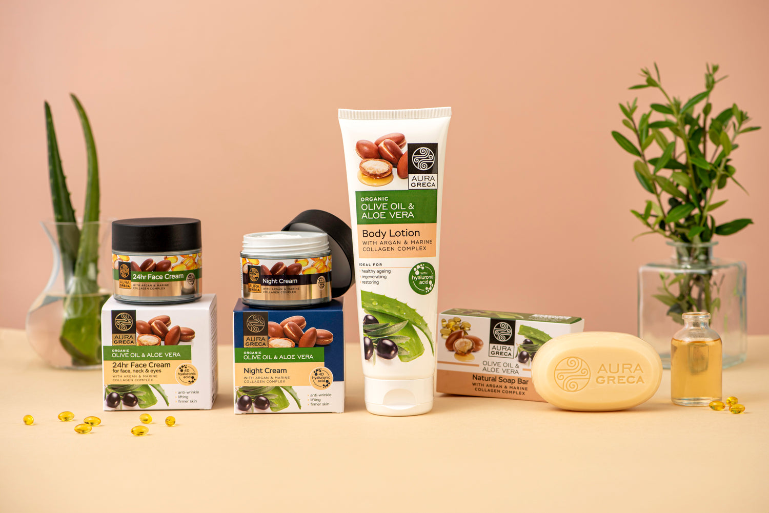 Aura Greca Argan And Marine Collagen Collection