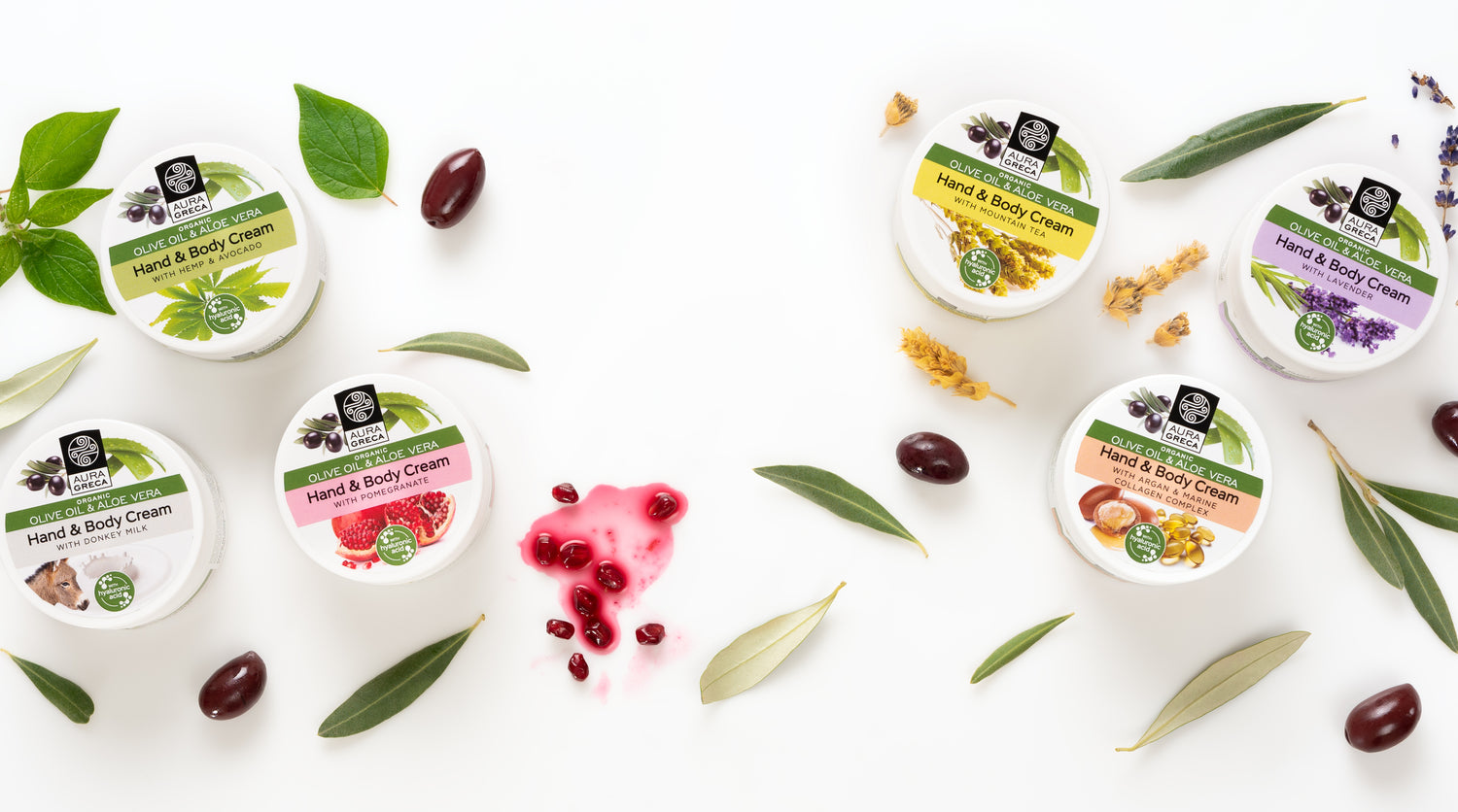 Aura Greca Hand and Body Creams 50ml
